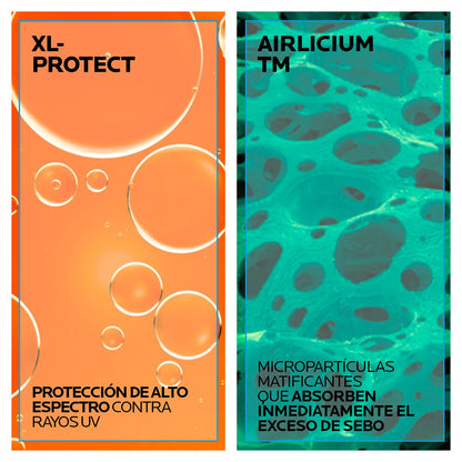 La Roche-Posay ANTHELIOS XL, Gel-Crema Toque Seco anti Brillo, SPF 50+, 50 Ml