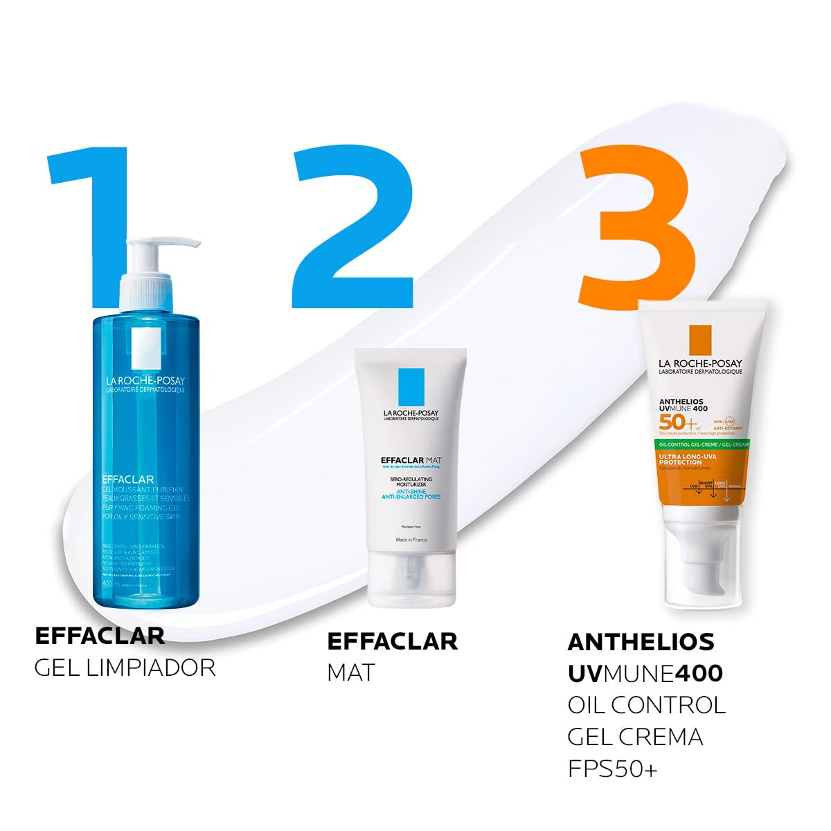 La Roche-Posay ANTHELIOS XL, Gel-Crema Toque Seco anti Brillo, SPF 50+, 50 Ml